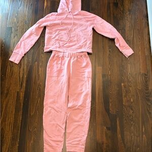 Pink Hoodie and Jogger Set